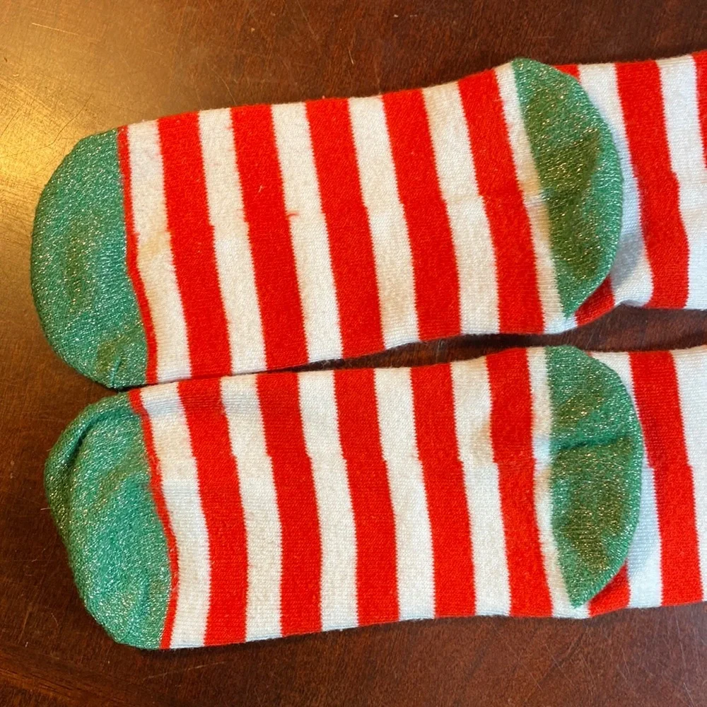 3 - Pack Christmas Novelty Crew Socks – Snowman, Polar Bear & Striped Tree NWOT
